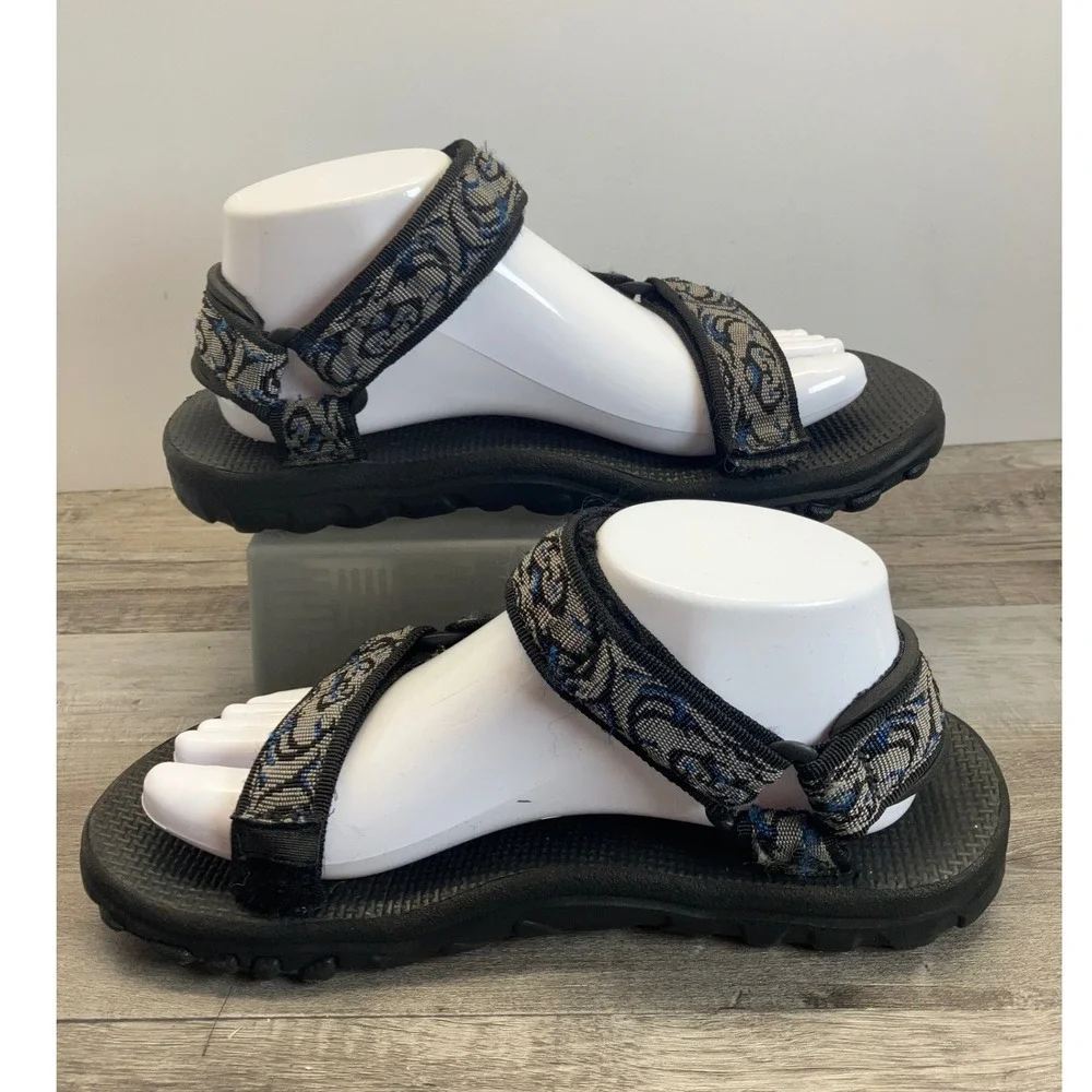 Teva 1535 Blue Gray Gorpcore Granola Outdoor Sport Sandals Mens 7 Hiking
